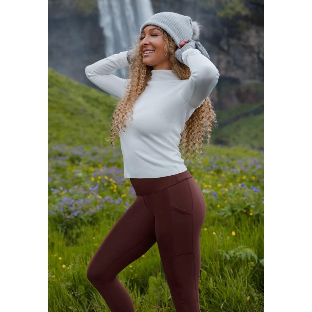 Sweetflexx Resistance Leggings Booty Band Pocket 20 Hot Chocolate Brown Yoga Gym